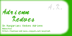 adrienn kedves business card